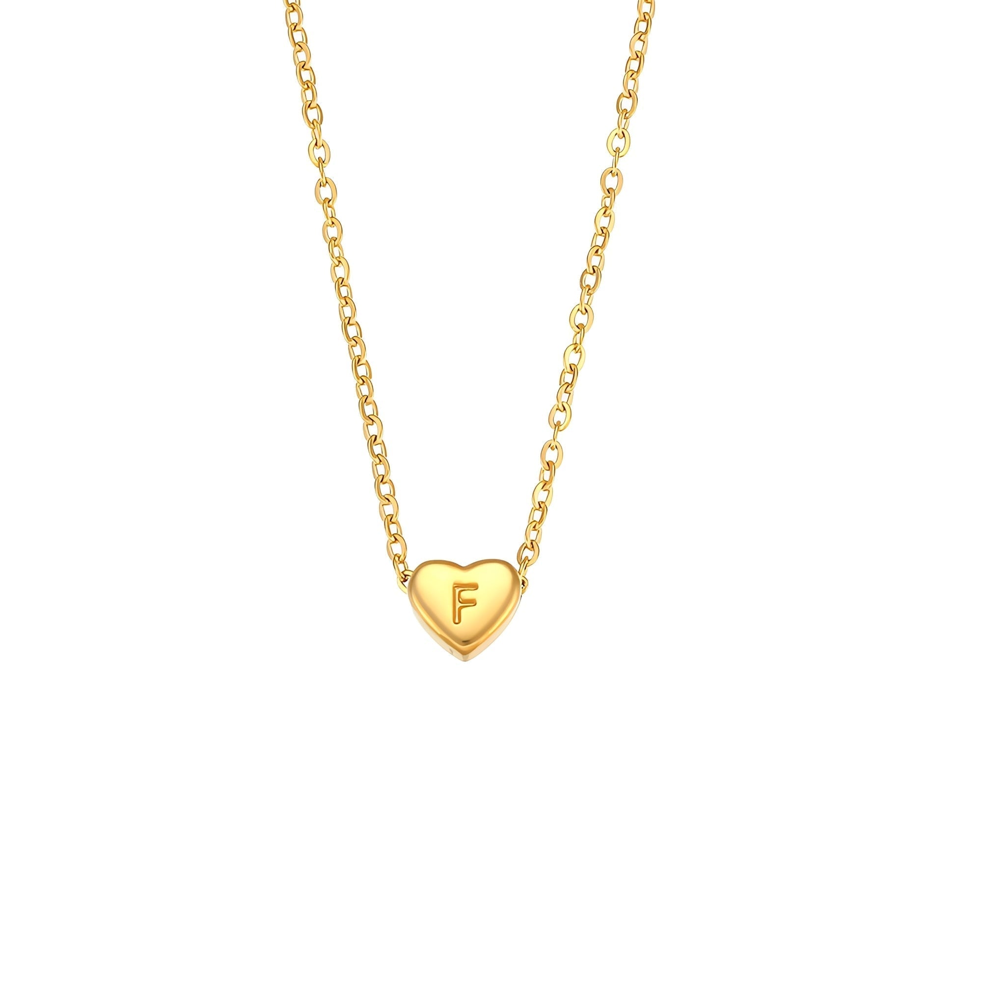 Amora – Kette mit Herzinitialen in goldener Ausführung
