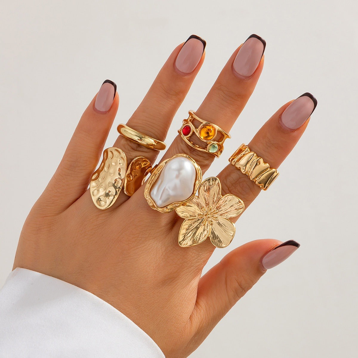Merina – Set mit 6 auffälligen Ringen