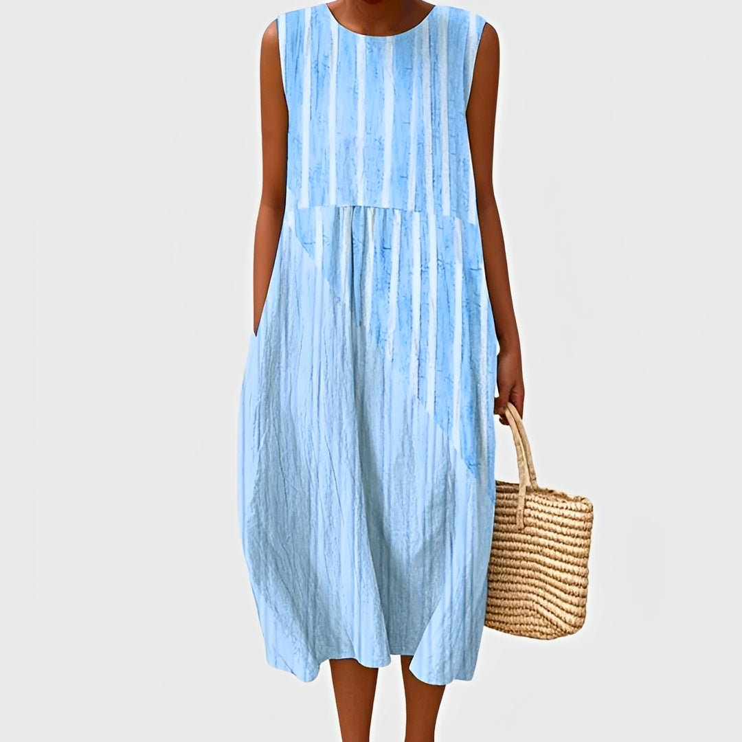 Karen - Ärmelloses elegantes Kleid für Frauen