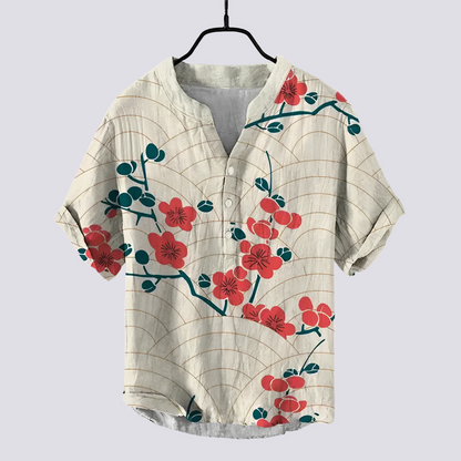Fiona - Elegantes T-Shirt mit künstlerischem Druck für Frauen