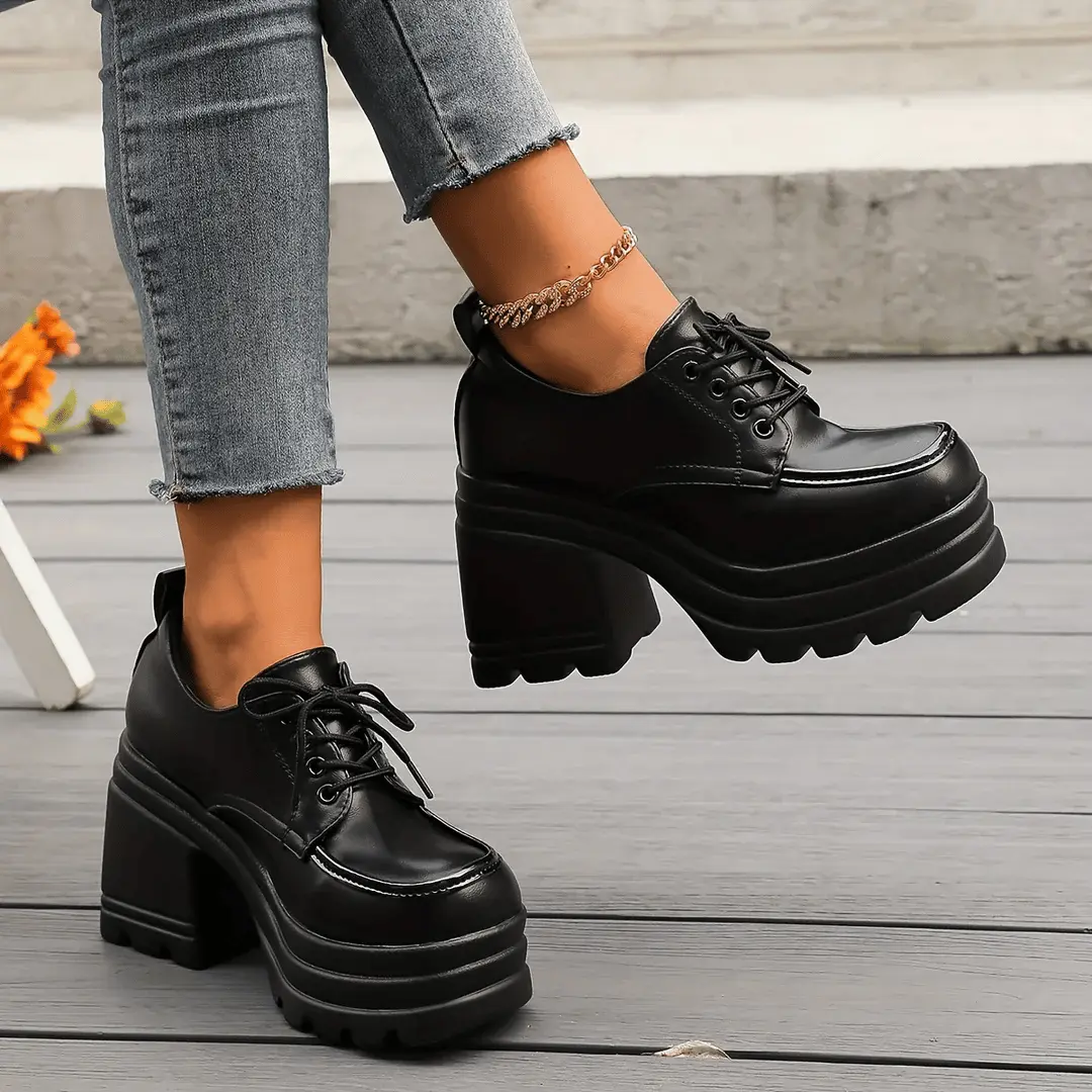 Gabriella - Elegante und dicke Schuhe mit hohen Absätzen für Frauen