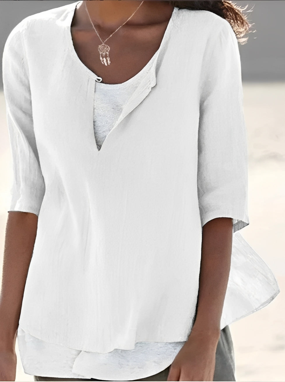 Shania - Bluse elegant mit Lageneffekt für Frauen