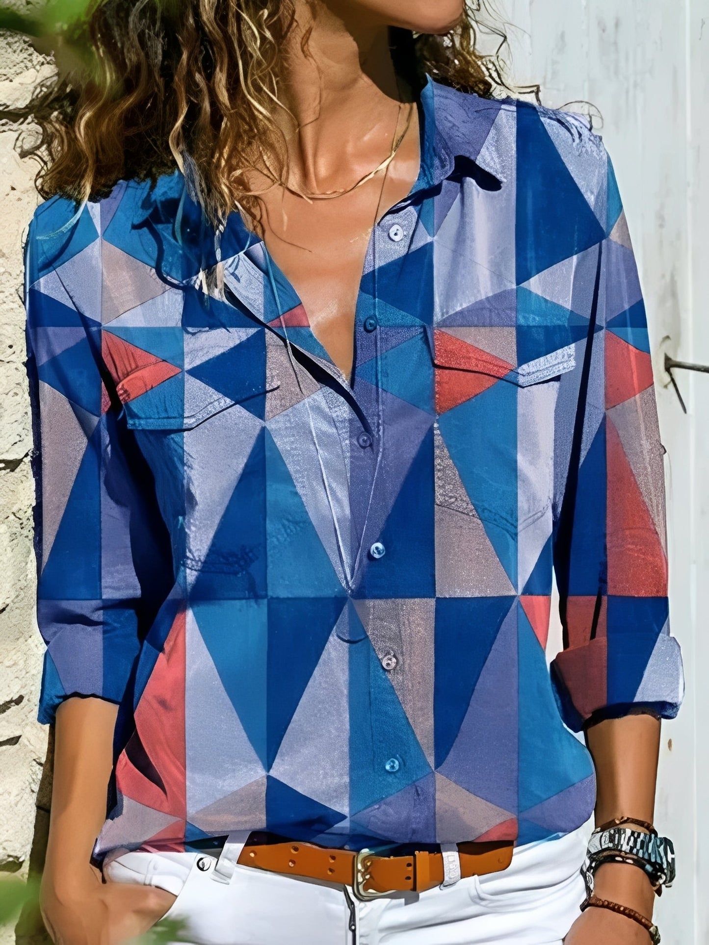 Kathleen - Bluse elegant mit verspieltem Schnitt für Frauen