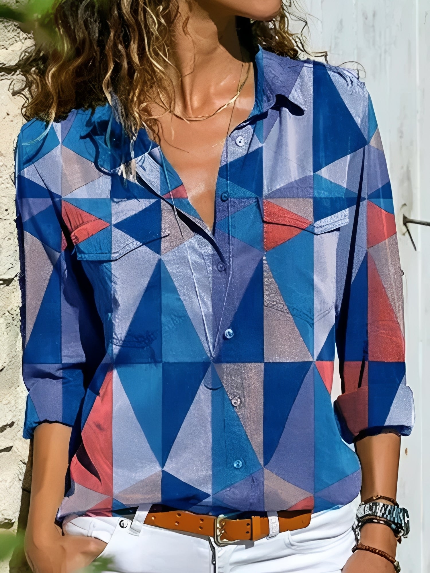 Kathleen - Bluse elegant mit verspieltem Schnitt für Frauen
