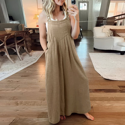 Chloe - Eleganter Overall mit weiten Beinen für Frauen