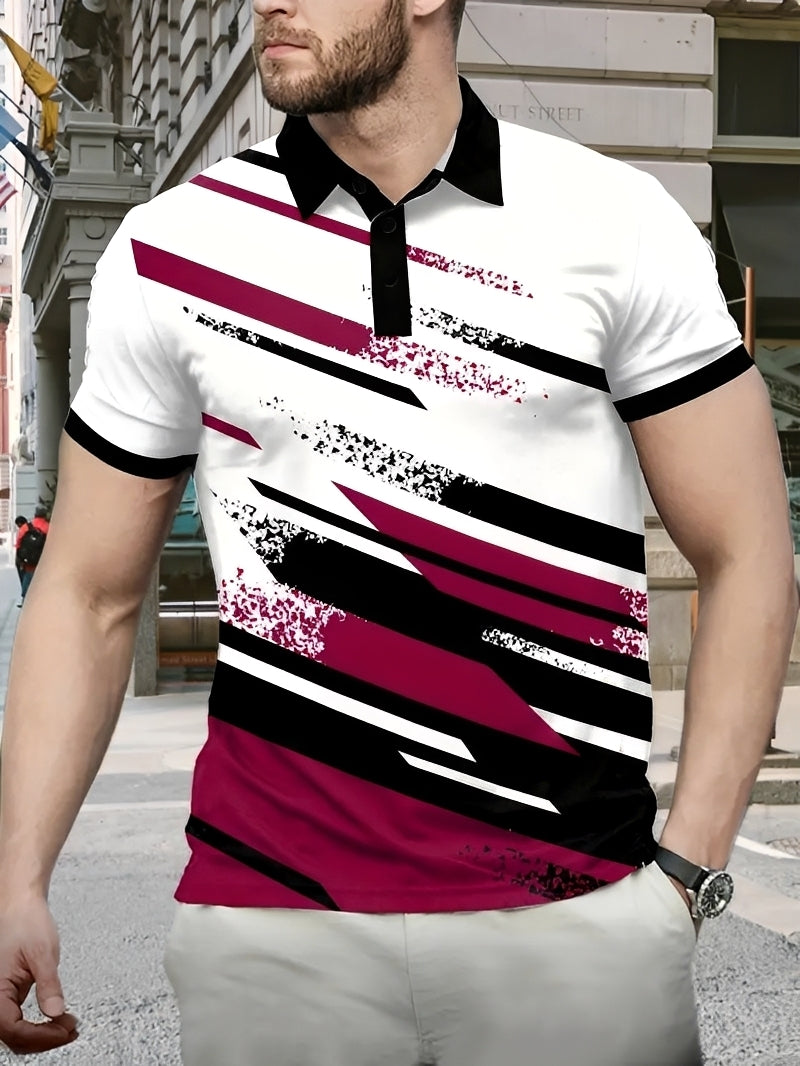 Aaron - Elegantes Polo mit Muster für Herren