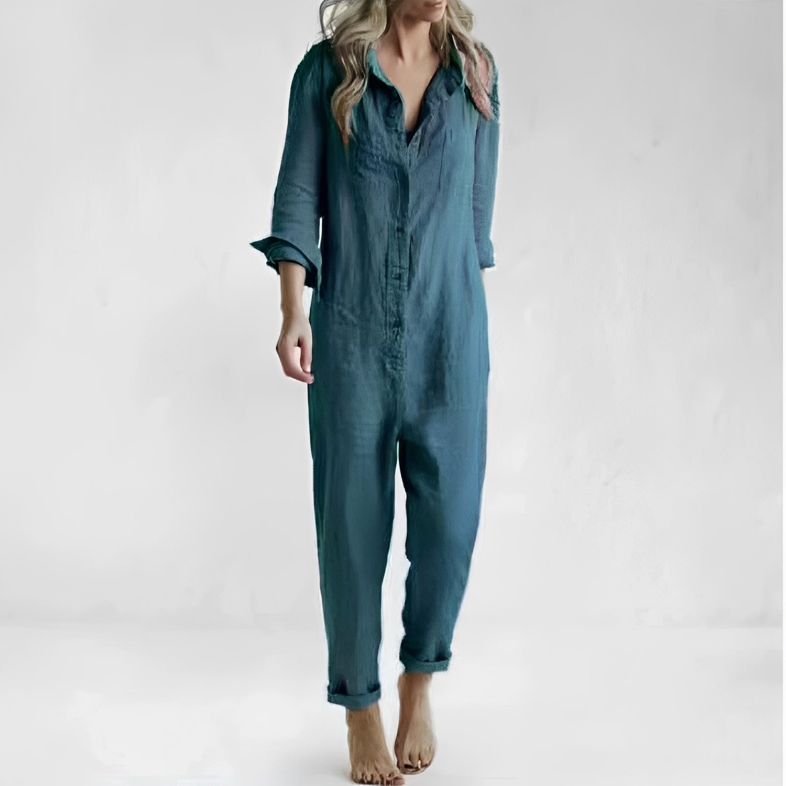 Jasmine - Bequemer Langarm-Overall mit Taschen für Damen