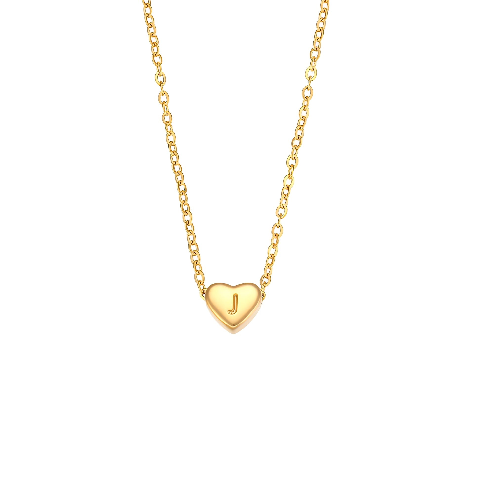 Amora – Kette mit Herzinitialen in goldener Ausführung