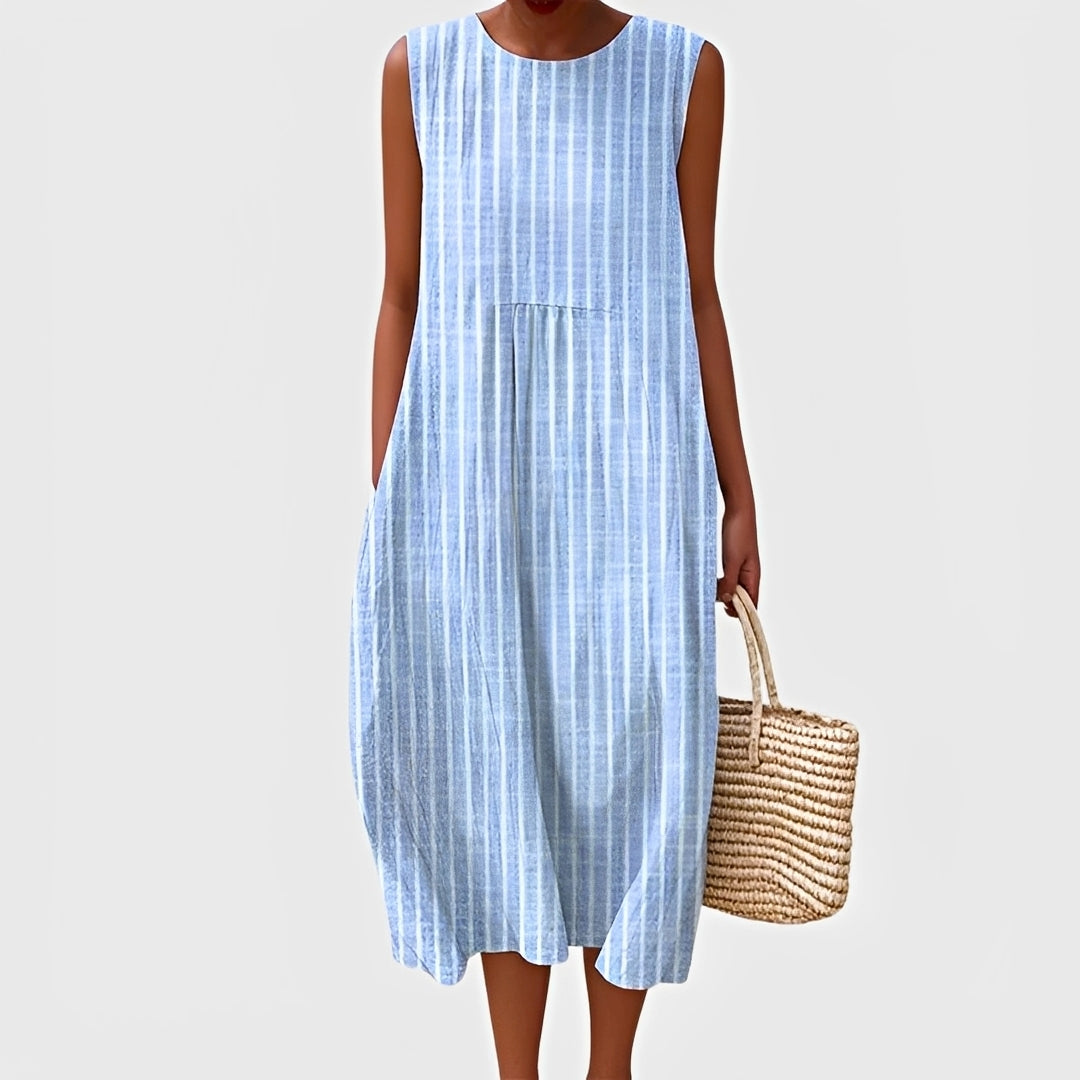 Karen - Ärmelloses elegantes Kleid für Frauen