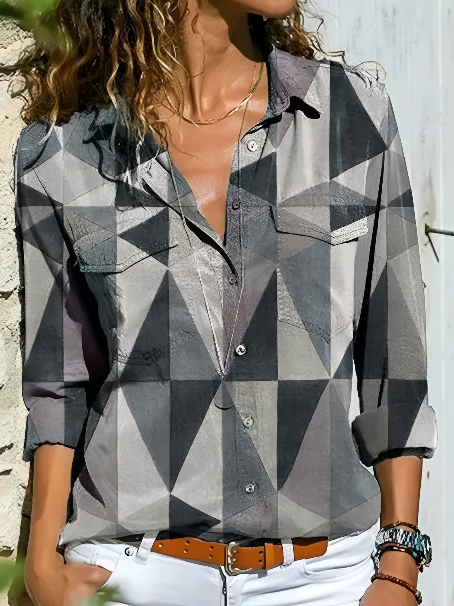 Kathleen - Bluse elegant mit verspieltem Schnitt für Frauen