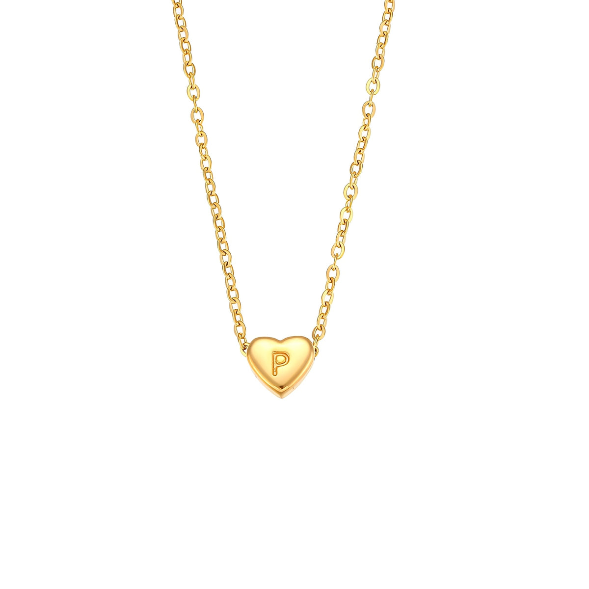 Amora – Kette mit Herzinitialen in goldener Ausführung
