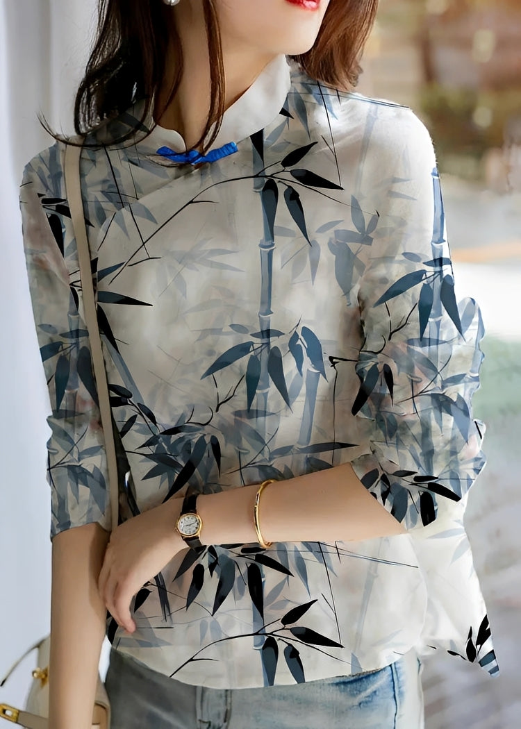 Margaret - Elegante Bluse mit Blumen für Frauen