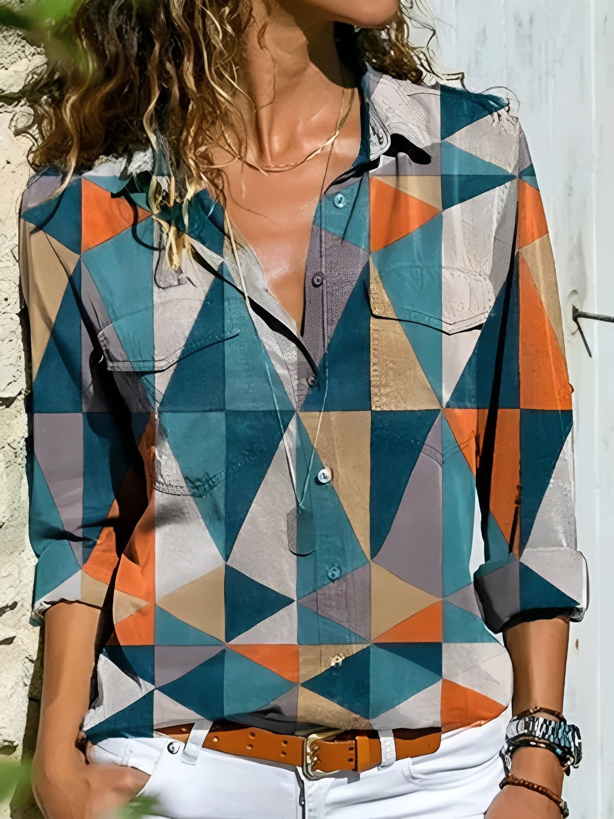 Kathleen - Bluse elegant mit verspieltem Schnitt für Frauen
