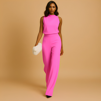 Almerra - Damen-Jumpsuit ohne Ärmel mit weitem Design
