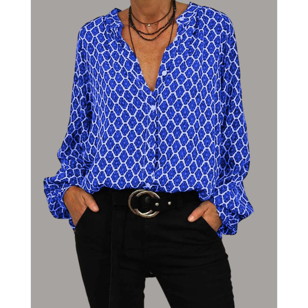 Zara – Legere V-Ausschnitt-Bluse