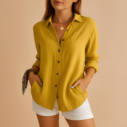Aldina - Alltagsbluse für Damen mit langen Ärmeln