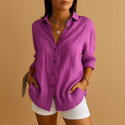 Aldina - Alltagsbluse für Damen mit langen Ärmeln