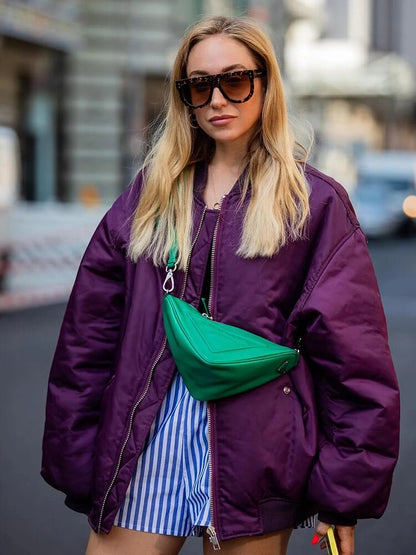 Vanessa – Oversize-Bomberjacke für Damen