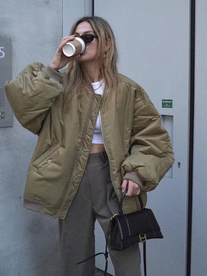 Vanessa – Oversize-Bomberjacke für Damen
