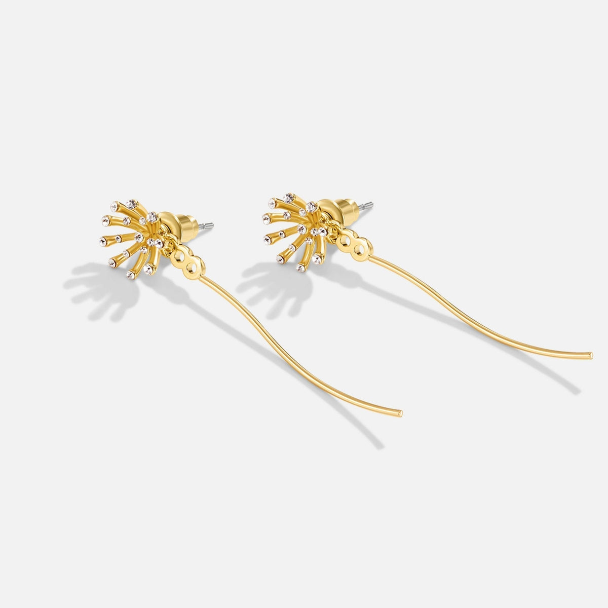 Hast du einen Wunsch – 18K Gold Löwenzahn Ohrringe