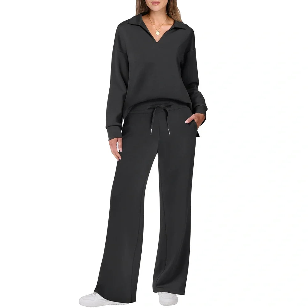 Justina - Bequemes Set bestehend aus Pullover und Hosen für Frauen