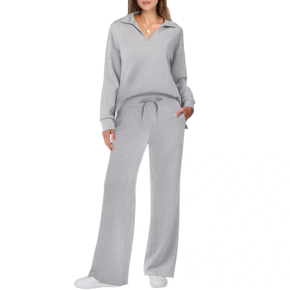 Justina - Bequemes Set bestehend aus Pullover und Hosen für Frauen