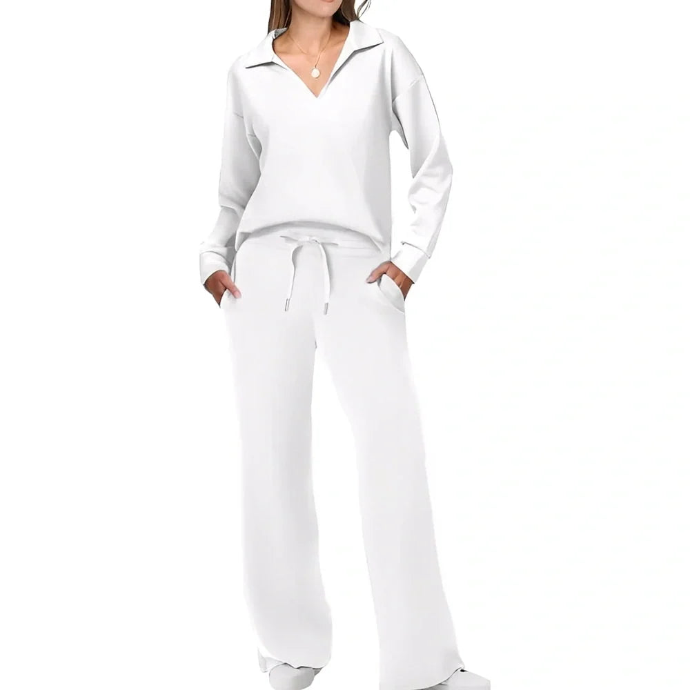 Justina - Bequemes Set bestehend aus Pullover und Hosen für Frauen