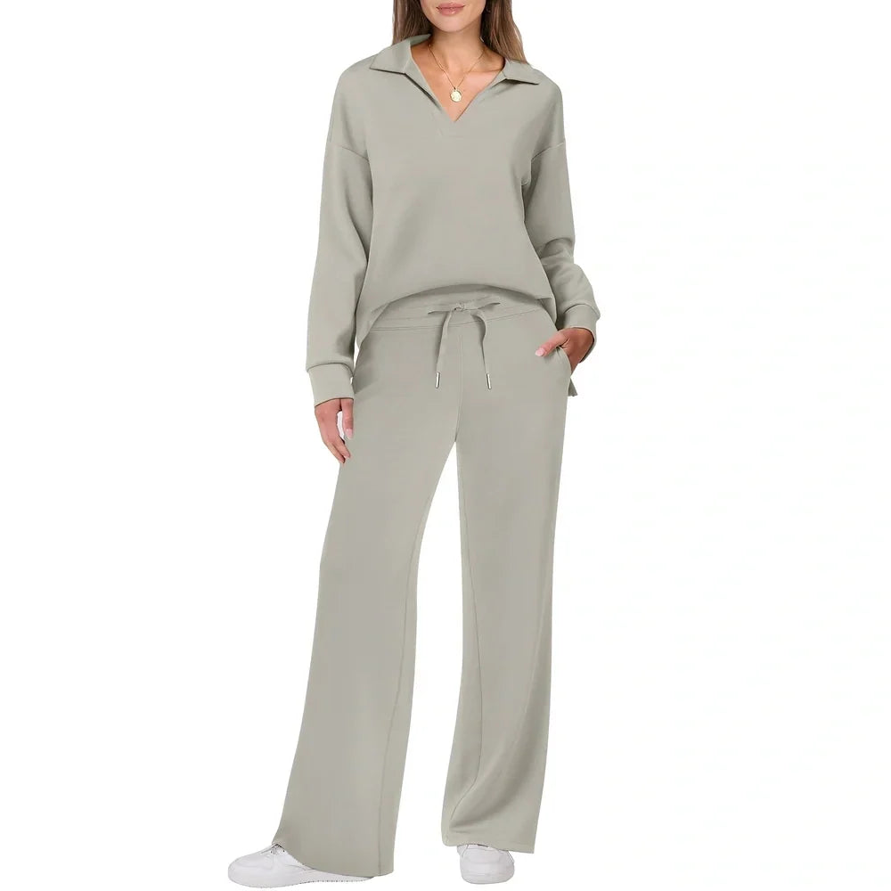 Justina - Bequemes Set bestehend aus Pullover und Hosen für Frauen
