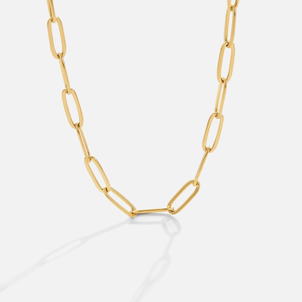 Mara – Clip-Halskette in Gold