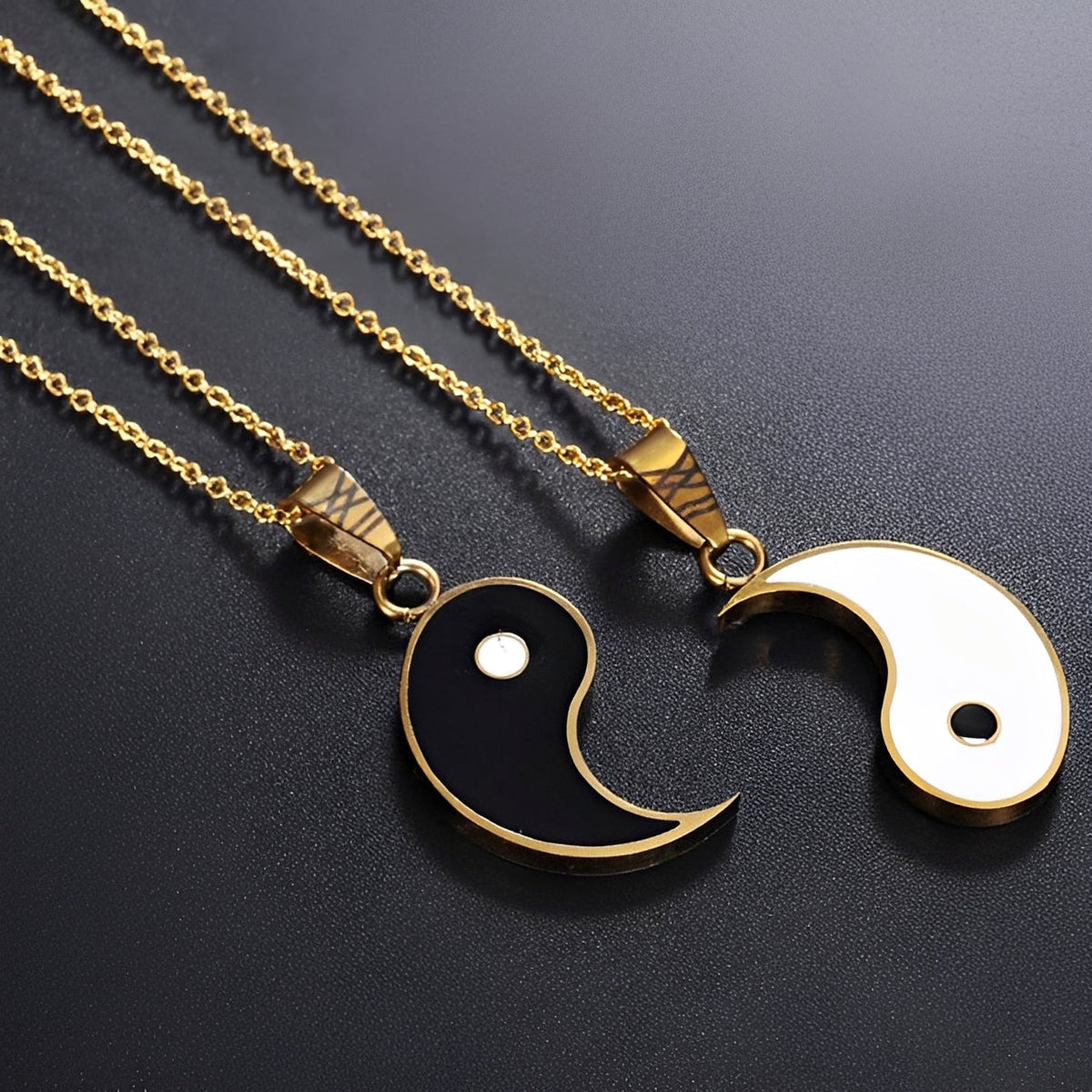 Tao – Getrennte Yin Yang-Halskette für Paare oder Freunde