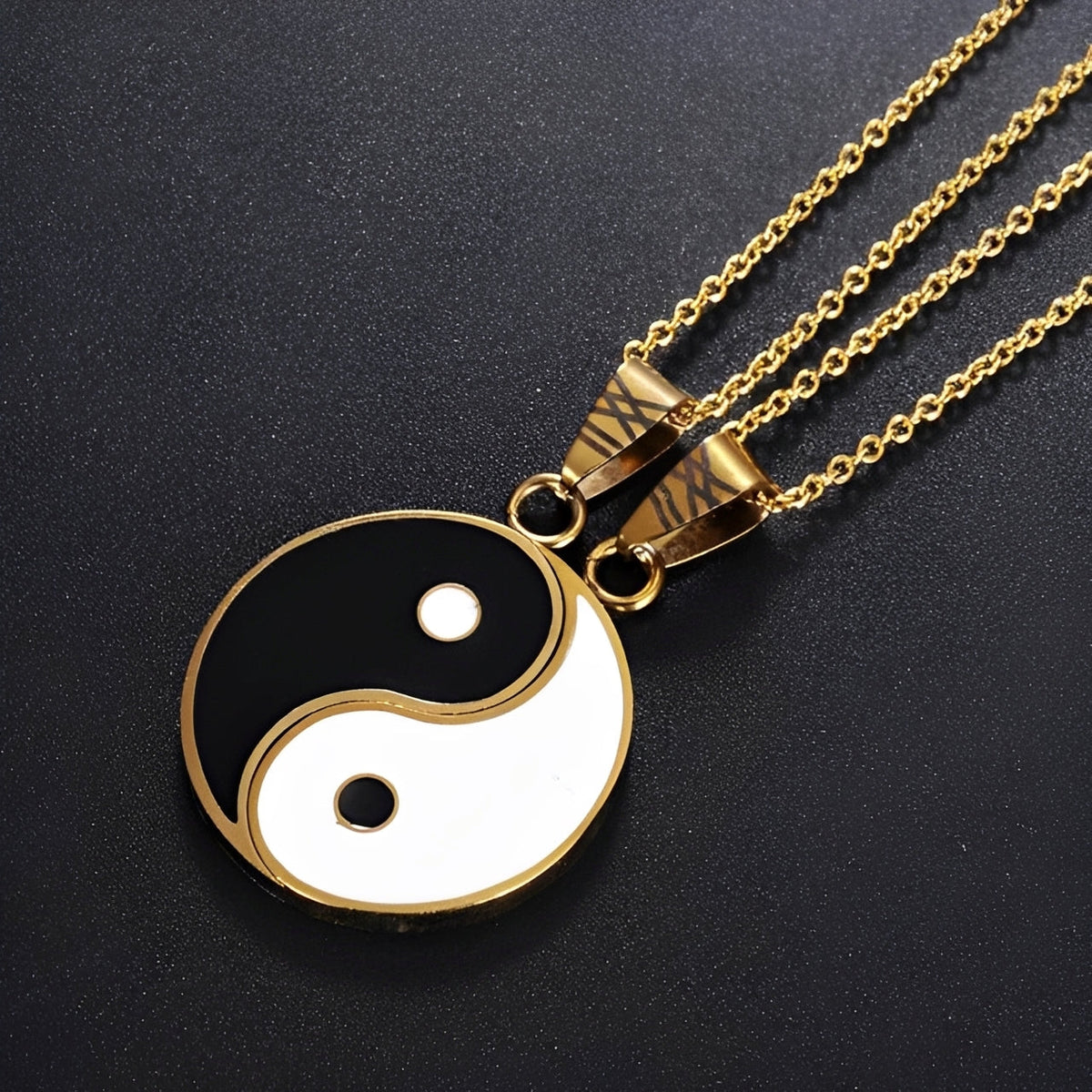 Tao – Getrennte Yin Yang-Halskette für Paare oder Freunde