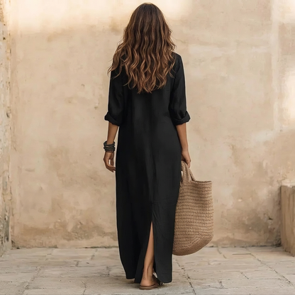 Reggie - Langes Kleid im minimalistischen Stil