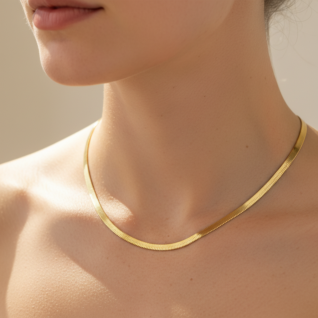 Naomie – Choker-Halskette mit Schlangenmuster