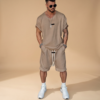 Alan - Komfortables Set mit Hemd und Shorts