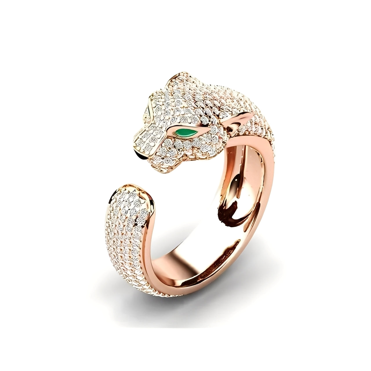 Mika – Anpassbarer Ring aus Roségold-Jaguar