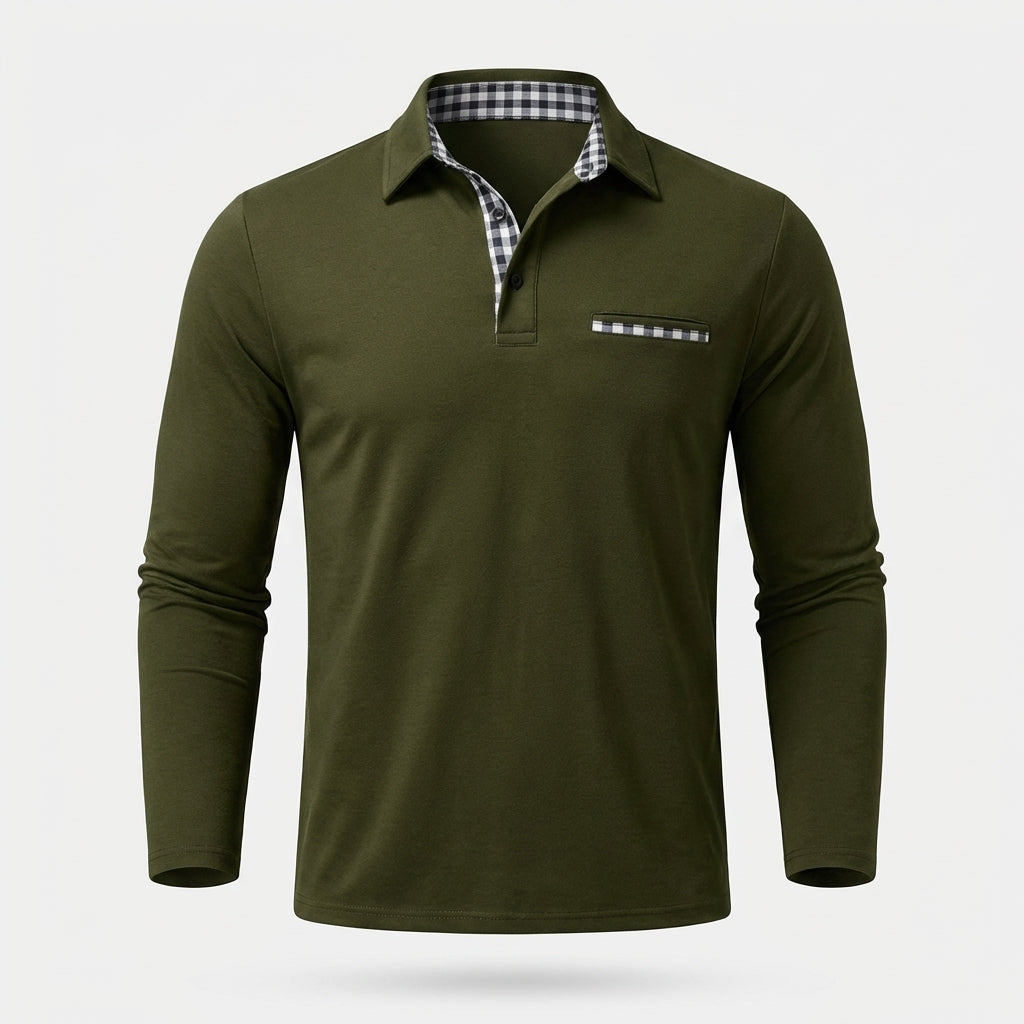 Rupert - Komfortables Langarm-Poloshirt für Herren