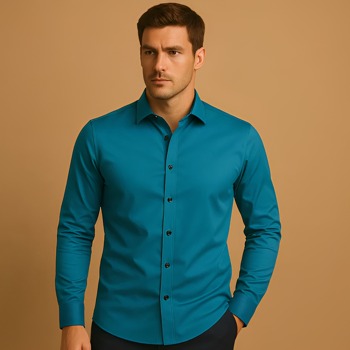 Aldous - Herrenhemd mit Stretch und schlankem Design