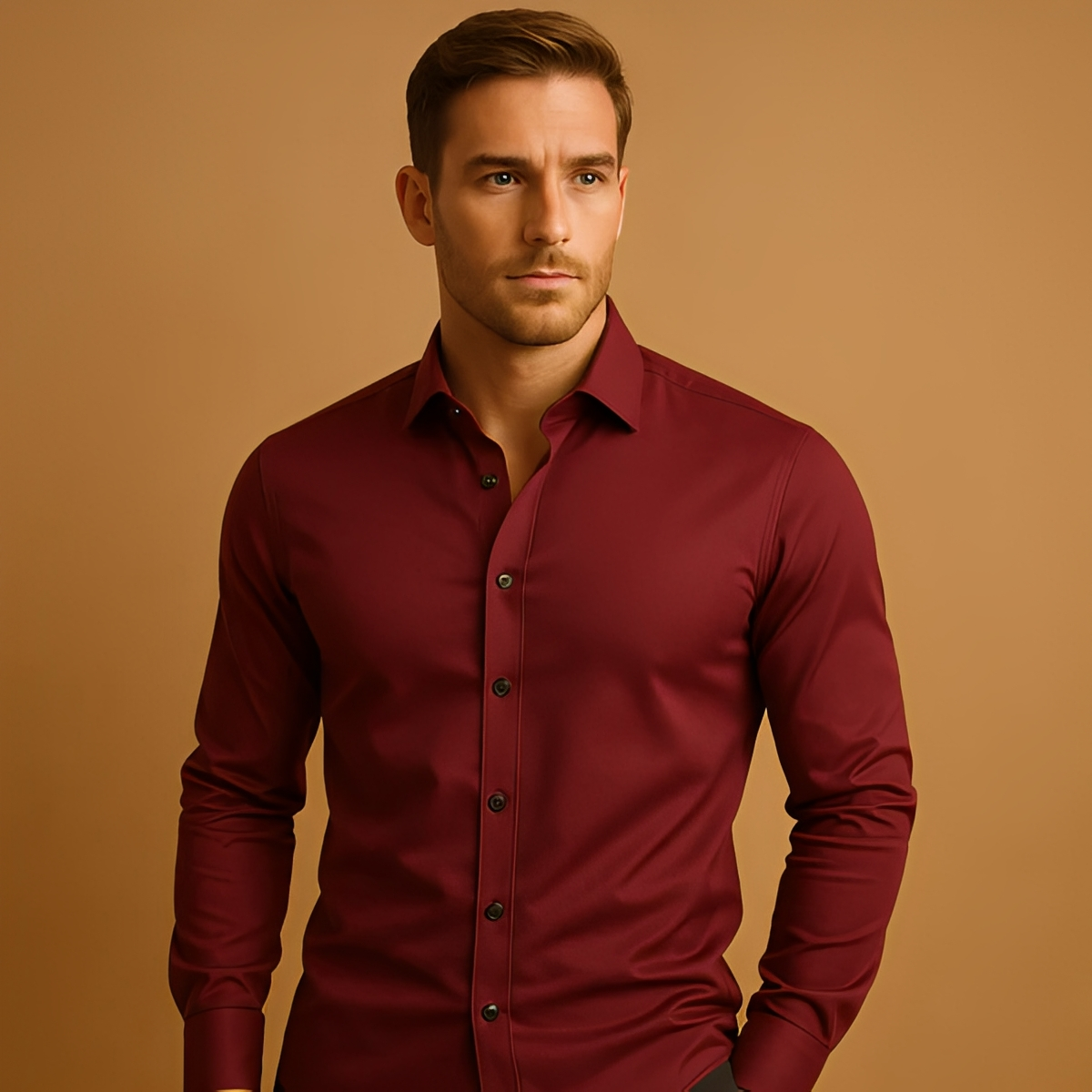 Aldous - Herrenhemd mit Stretch und schlankem Design