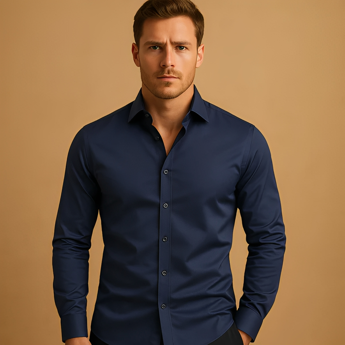 Aldous - Herrenhemd mit Stretch und schlankem Design