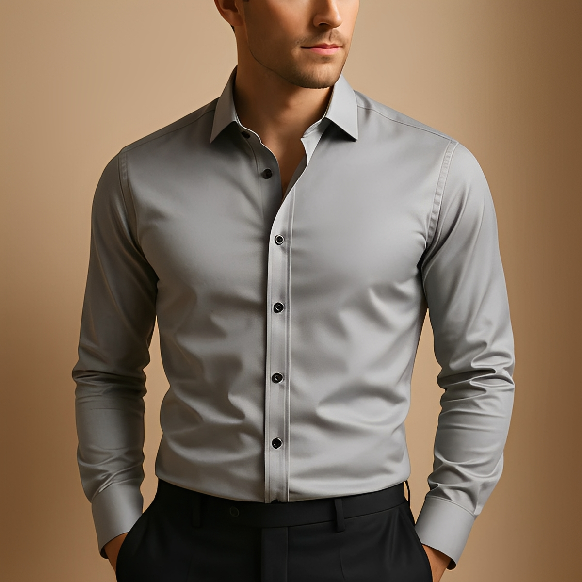 Aldous - Herrenhemd mit Stretch und schlankem Design
