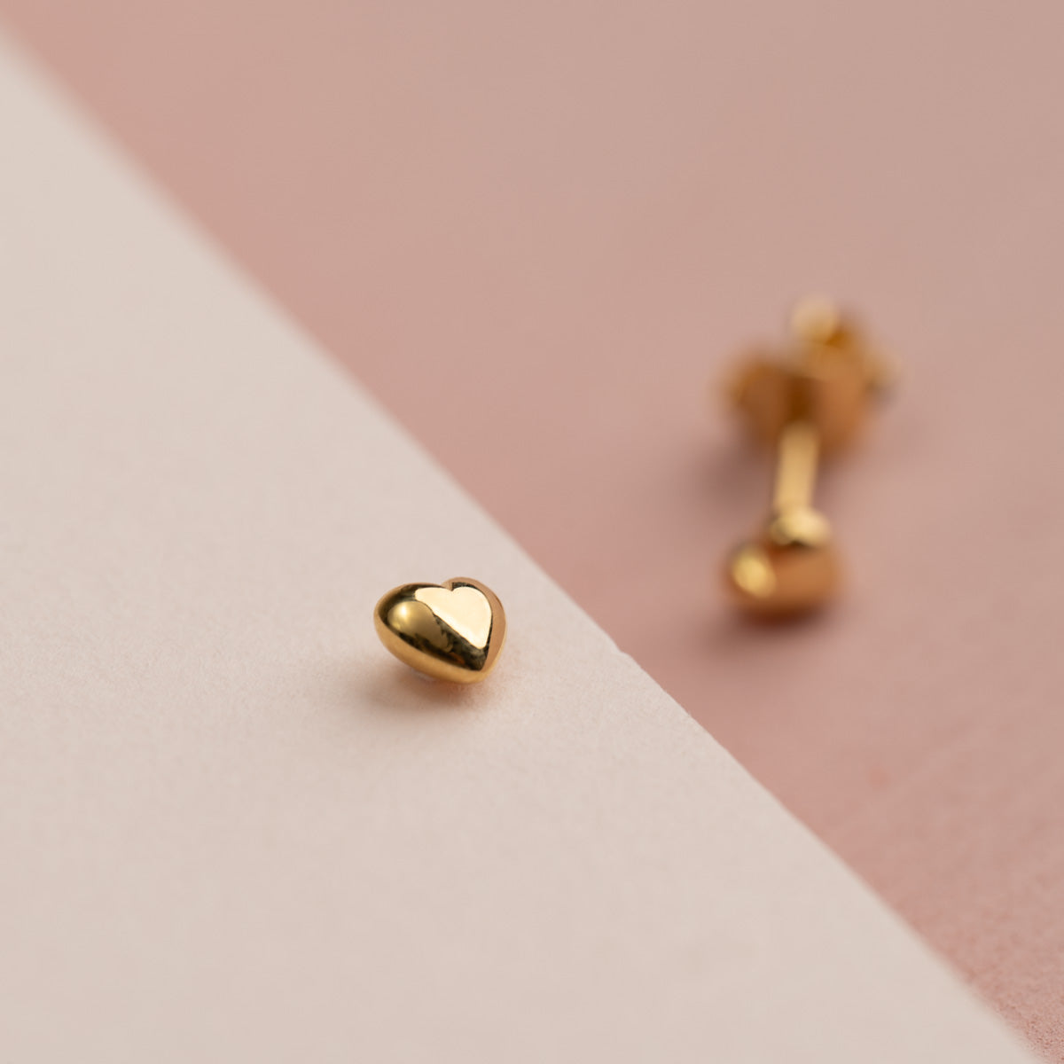 Eman - Herzohrringe in Gold