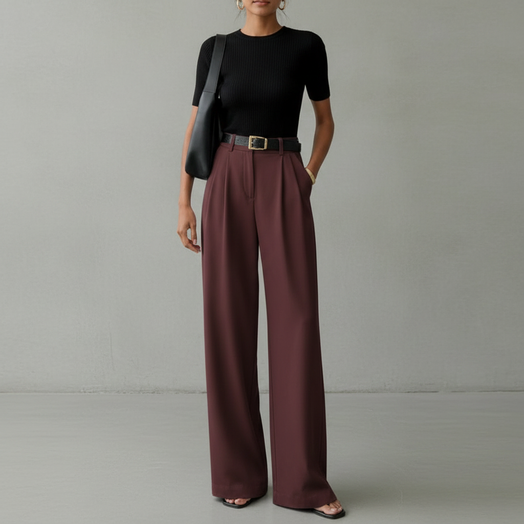 Marlene - Elegante Hose mit weitem Bein